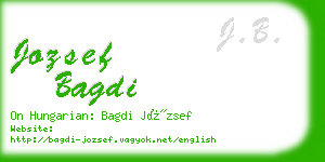 jozsef bagdi business card